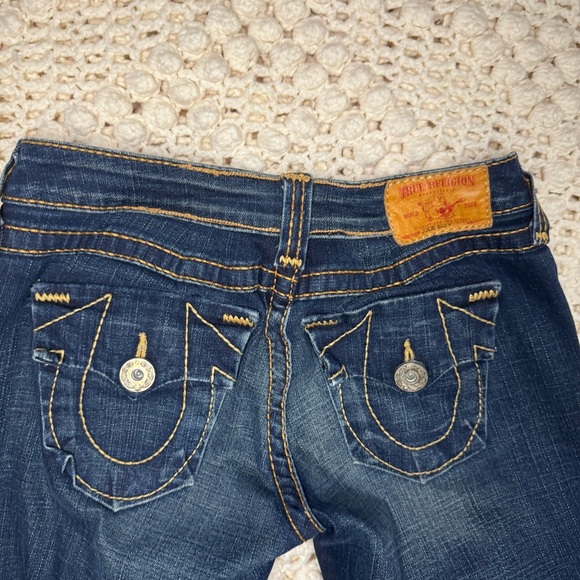 True Religion Julie Womens Size 27 Blue Straight Leg Jeans - Picture 10 of 11